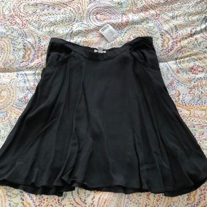 Black mid length skirt